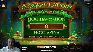 CLOVER GOLD  GOING ALL THE WAY  R450 GAMEPLAY  HOLLYWOODBETS [upl. by Caroline]