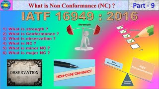 IATF 16949 2016 Part9  What is Minor and Major Non conformance  New mechanical mind [upl. by Odlonra]