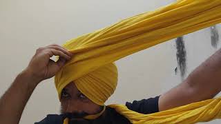 Semi Patiala Shahi Pagg  15 Larh Pagg  13 Larh  Simple Way  Full Detailing Video [upl. by Retrac]