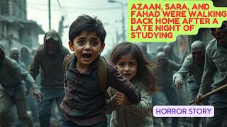 Azaan Sara and Fahad were walking back home after a late night of studyingshort horror story [upl. by Llyrpa]