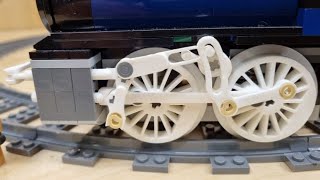 LEGO Gresley conjugated Walschaerts valve gear fully working with suspension MOC [upl. by Rexferd201]