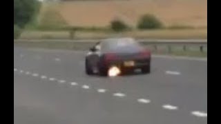 R32 Skyline GTST 470bhp RB20 Holset Compressor Racing RS341 Flyby and massive flames [upl. by Krakow]