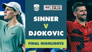 Jannik Sinner vs Novak Djokovic For The Rolex Shanghai Masters 2024 Title [upl. by Na]