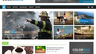 ColorMag Free WordPress Theme Review With Download Link [upl. by Wei]