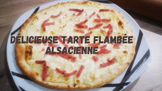 Flammekueche Alsacienne ou Tarte Flambée [upl. by Anissej]