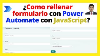 Acelera el rellenado de formulario con JavaScript en Power Automate Desktop [upl. by Berwick]