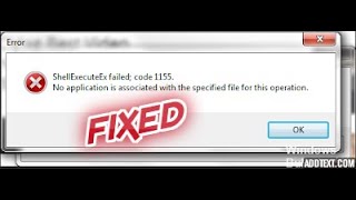 FIXED shellexecuteex error 1155 حل مشكلة PES 2017 [upl. by Naitsirhc]