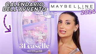 CALENDARIO DELLAVVENTO MAYBELLINE 2024 31 caselle 🎁 [upl. by Annonyw558]