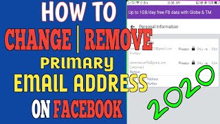 HOW TO CHANGE PRIMARY EMAIL ADDRESS ON FACEBOOK  USING ANDROID PHONE [upl. by Derward528]