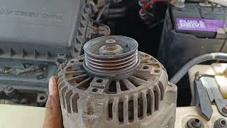 cara mudah tukar alternator perodua myvidaihatsu sirion dailyvlog mechanic car automobile [upl. by Emorej438]