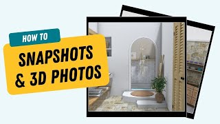 Take Snapshots and Create 3D Photos  RoomSketcher App [upl. by Aninay]