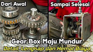 CARA MEMBUAT GEAR BOX MAJU MUNDUR  reverse gear box [upl. by Eldnar]