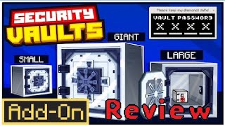 Minecraft Bedrock addon mod review Security Vaults [upl. by Hax]