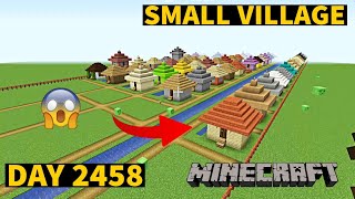 I build Small Village in Minecraft Creative mode 2023 Day 2458 [upl. by Maximilien235]