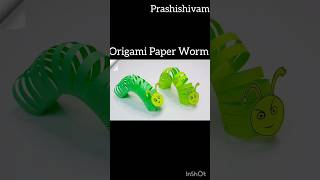 How to make paper craft worm worms trendingshortinsects caterpillarcrafts craftworm earthworm [upl. by Nelram558]