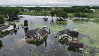 Waterville MN Flooding 62124 [upl. by Klaus]