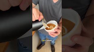 Oat Milk Latte Art Tutorial Subscribe for daily tutorials [upl. by Ressan]