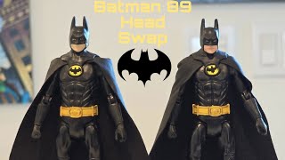 A quick head swap for your Mattel Batman 89 figure for a better Michael Keaton likeness [upl. by Aranat195]