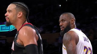 LeBron STARES DOWN Dillon Brooks after scoring on him 👀🔥 [upl. by Darrill432]