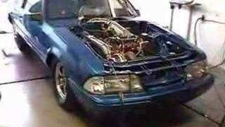 106mm Single Turbo Mustang LX Dyno [upl. by Akihsay764]