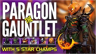 Paragon Gauntlet  5 Star Champs only  Walkthrough  Oct 2024  MCOC  Scream  Jack OLantern [upl. by Nivert]