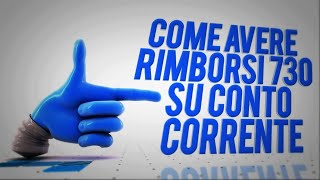 Rimborsi 730 su conto corrente come cuminicare Online [upl. by Aplihs444]