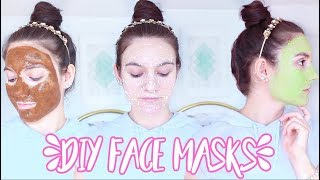 4 DIY FACE MASKS For ACNE OILY SKIN DRY SKIN [upl. by Virnelli]