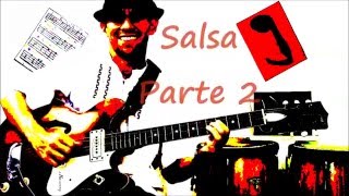 Como Tocar Salsa en la Guitarra Parte 2  Tumbao en 1ra Guitarra [upl. by Asinet]