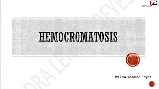 METABOLISMO DEL HIERRO para estudiantesdesde la perspectiva de hemocromatosis By MEDtitis [upl. by Yelrac236]