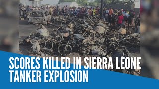 Scores killed in Sierra Leone tanker explosion [upl. by Yorick230]