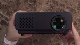 DBPower 1200 Lumens LED Portable Projector Unboxing and Test [upl. by Etom]