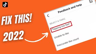 How to Fix “Your tapping too fast Take a break” on TikTok  Youre tapping too fast take a break [upl. by Nauqe]