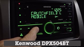 Kenwood DPX504BT Display and Controls Demo  Crutchfield Video [upl. by Anohs165]