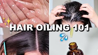 HAIR OILING ROUTINE FOR LONG HAIR  How I Oil My Hair For Hair Growth [upl. by Deb]