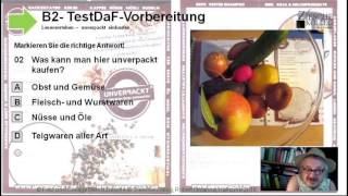 B2 TestDAF Hör u Leseverstehen Aufg 02 z Thema unverpackt einkaufen [upl. by Nevyar]