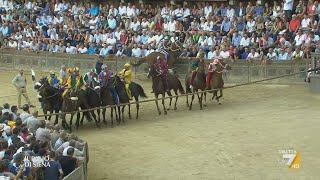 🐎 Palio di Siena 16 Agosto 2023 Oca  diretta La7 📺 Telecronaca Pierluigi Pardo 🎙️ [upl. by Kohl]