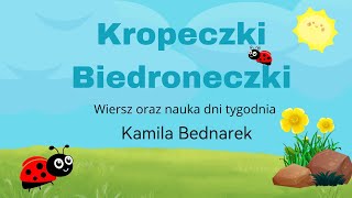 Wiersz quotKropeczki biedroneczkiquot Kamila Bednarek [upl. by Flannery581]