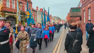 Ciaran taking part at the Worksop remembrance day service 10112024 [upl. by Jonell503]