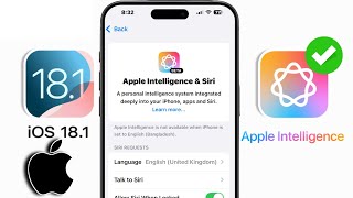 Come abilitare Apple Intelligence iOS 181 fuori dagli USA  Ottieni Apple Intelligence [upl. by Nerol463]