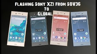 Tutorial Flash Sony XZ1 AUFrom SOV36 To Stockrom Global [upl. by Olshausen261]