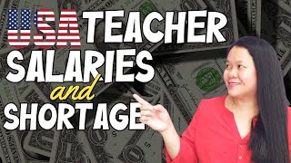 💰 💲 US Teacher Salaries per State and Teacher Shortage 💰💲 [upl. by Ynamrej]