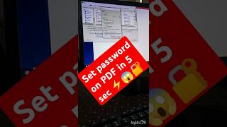 PDF par password kaise lgayepassword pdfpassword tutorial hacks shortsfeed shorts [upl. by Atiuqet700]