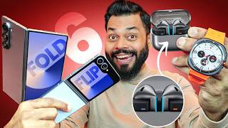 Samsung Galaxy Z Fold 6 Flip 6 Hands On amp First Look ⚡ FtWatch Ultra amp Buds 3 Series [upl. by Yelekalb444]