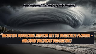 Monster Hurricane Minton Set to Devastate Florida – Millions Urgently Evacuating [upl. by Cleti71]