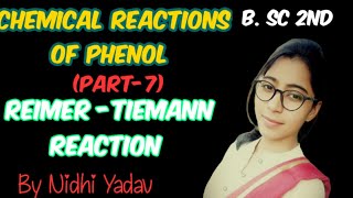 Chemical reactions of Phenol part7 Reimer  Tiemann Reaction [upl. by Kalli]