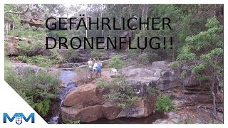 GEFÄHRLICHER DRONENFLUG AM WASSERFALL I Work amp Travel Australien I Nationalpark [upl. by Anyat]