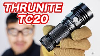 THRUNITE TC20 3800ルーメンの強力なLEDライト マック堺 フラッシュライトレビュー [upl. by Alford]