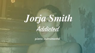 Jorja Smith  Addicted  Piano Instrumental Karaoke amp Lyrics [upl. by Bik]