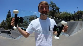 EXTREMELY DANGEROUS GLASS SKATEBOARD  YOU MAKE IT WE SKATE IT EP 13 [upl. by Aerdnaid365]