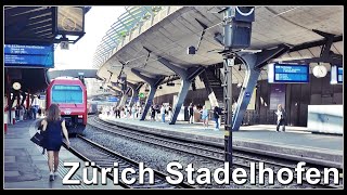 SBahnen beim Bahnhof Zürich Stadelhofen [upl. by Findlay]